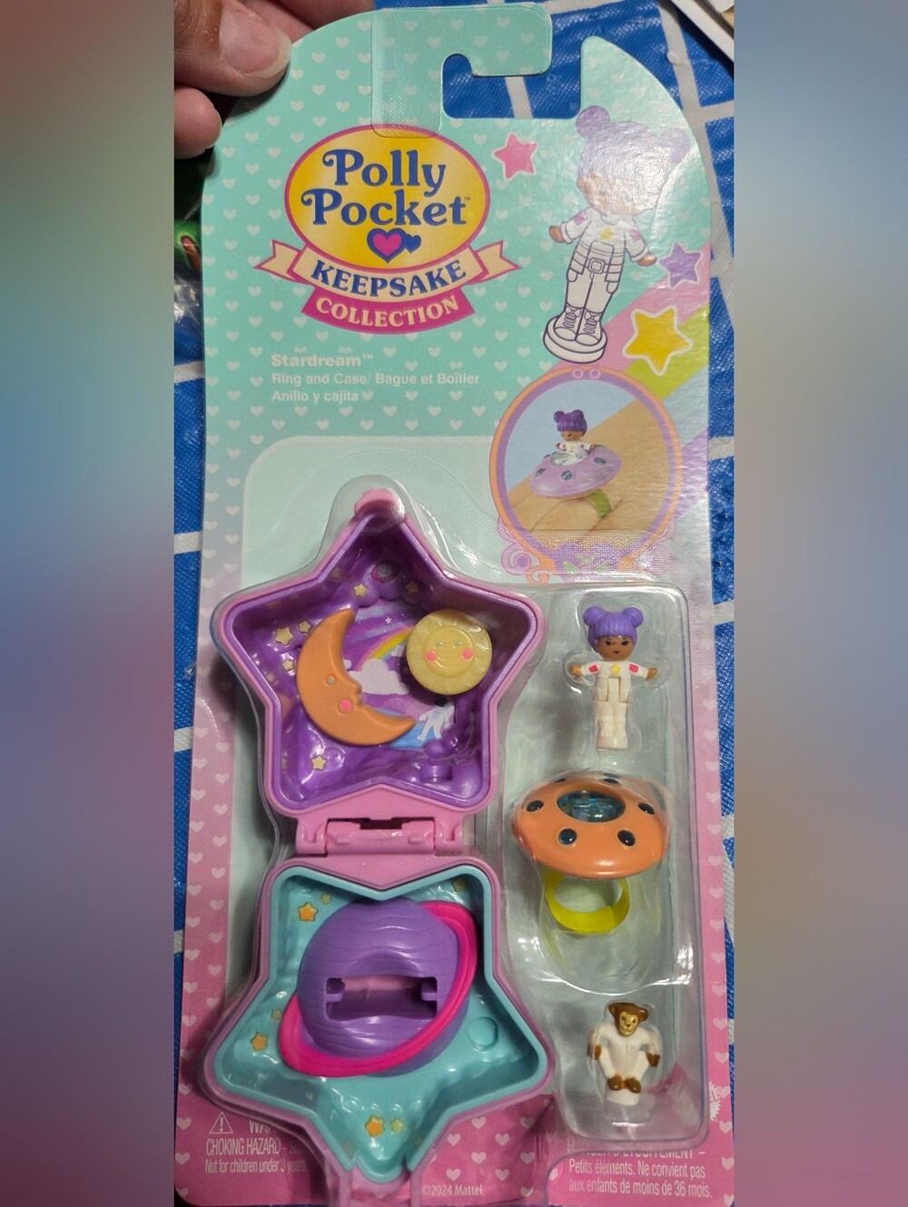 Polly Pocket Keepsake Collection Star Dream - Purple & Teal, New In Package